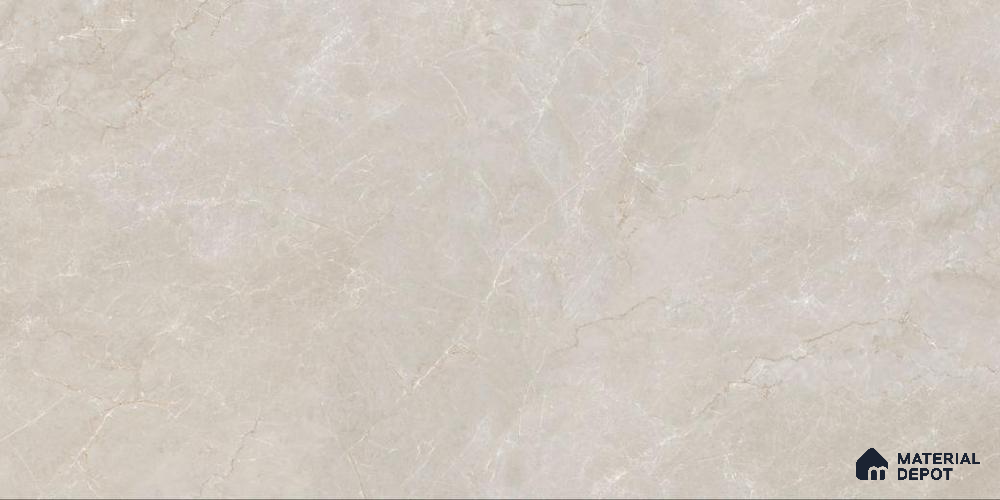 Marble Floor & Wall Tile TL 12311 Ivory Mist 4 ft x 2 ft Velvet Finish Vitrified Tile - 9 mm | 4 Random Design