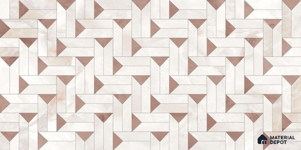 Patterned Wall Tile TL 12306 B Easton Onyx Decor Endless 4 ft x 2 ft Glossy Carving Finish Vitrified Tile - 9 mm | 1 Random Design