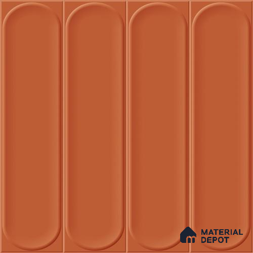 Faux Subway Wall Tile TL 11336 Terra Arch 1 ft x 1 ft Ceramic Glossy Finish Tile - 10 mm | Suitable For Bathroom, Balcony & Kitchen Backsplash