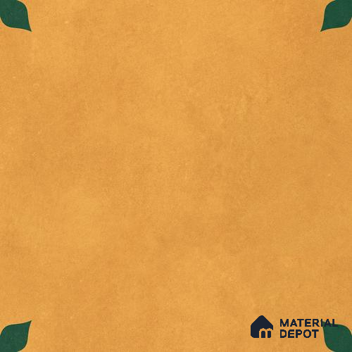 Moroccan Wall & Floor Tile TL 11132 Amber Leaf 1 ft x 1 ft Ceramic Matte Finish Tile - 10 mm | Suitable For Bathroom, Balcony & Kitchen Backsplash