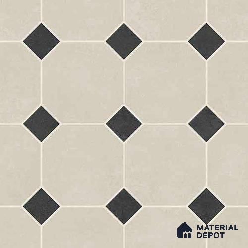 Moroccan Wall & Floor Tile TL 11661 Oxford Diamond 1 ft x 1 ft Ceramic Matte Finish Tile - 10 mm | Suitable For Bathroom, Balcony & Kitchen Backsplash