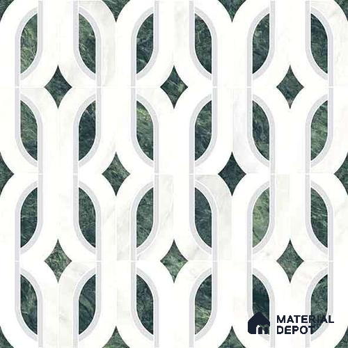 Moroccan Carving Wall & Floor Tile TL 11671 Verdant Lattice 1 ft x 1 ft Ceramic Carving Matte Finish Tile - 10 mm | Suitable For Bathroom, Dining Area & Kitchen Backsplash