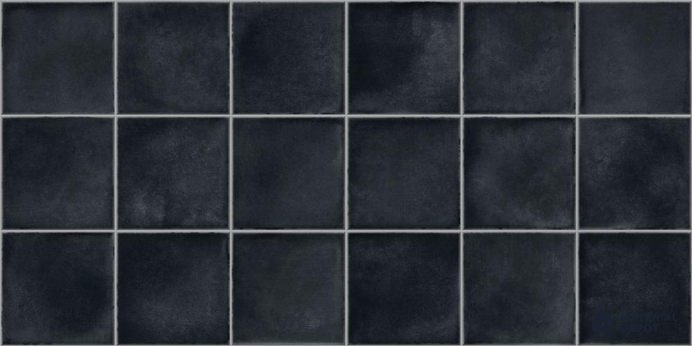 Faux Subway Wall Tile TL 11251 Noir Forge 2 ft x 1 ft Ceramic Glossy Finish Tile - 9 mm | Suitable For Bathroom, Balcony & Kitchen Backsplash