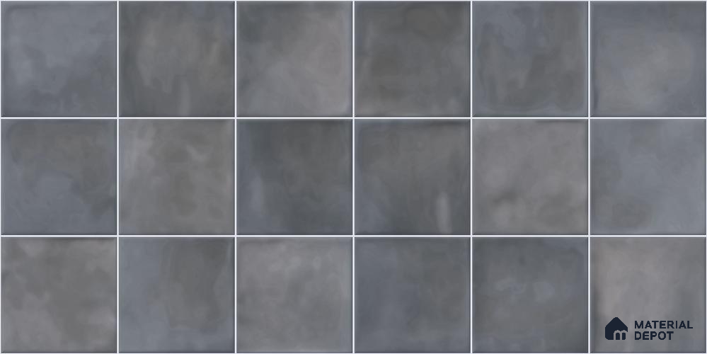 Faux Subway Wall Tile TL 11224 Shadow Mist 2 ft x 1 ft Ceramic Glossy Finish Tile - 9 mm | Suitable For Bathroom, Balcony & Kitchen Backsplash