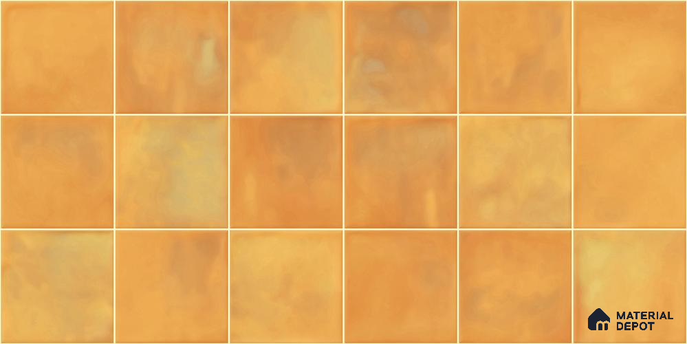 Faux Subway Wall Tile TL 11221 Amber Sienna 2 ft x 1 ft Ceramic Glossy Finish Tile - 9 mm | Suitable For Bathroom, Balcony & Kitchen Backsplash