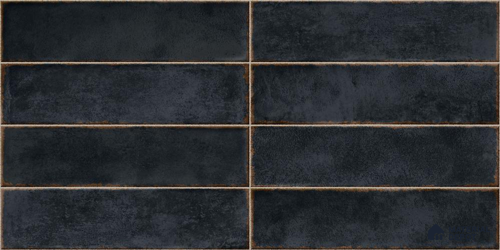 Faux Subway Wall Tile TL 11231 Forge Slate 2 ft x 1 ft Ceramic Glossy Finish Tile - 9 mm | Suitable For Bathroom, Balcony & Kitchen Backsplash