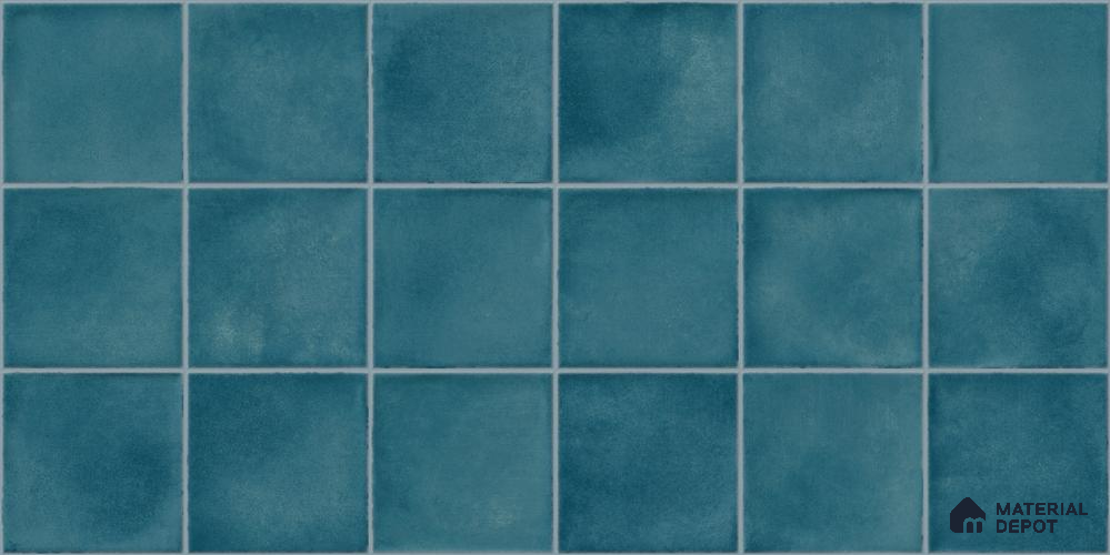 Faux Subway Wall Tile TL 11256 Azure Mist 2 ft x 1 ft Ceramic Glossy Finish Tile - 9 mm | Suitable For Bathroom, Balcony & Kitchen Backsplash