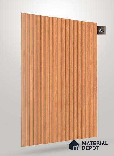 Wooden Fluted AD 1768 8 ft x 4 ft Matte Finish Decorative Laminate - 1.25 mm | Suitable for TV Unit,Wardrobe, Kitchen Cabinets