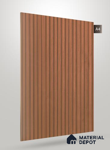 Wooden Fluted AD 1769 8 ft x 4 ft Matte Finish Decorative Laminate - 1.25 mm | Suitable for TV Unit,Wardrobe, Kitchen Cabinets