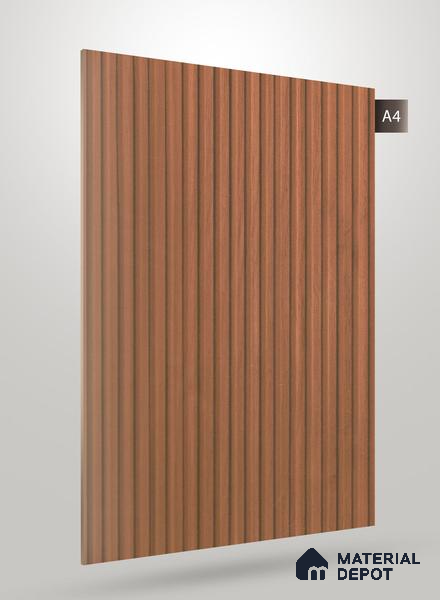Wooden Fluted AD 1769 8 ft x 4 ft Matte Finish Decorative Laminate - 1.25 mm | Suitable for TV Unit,Wardrobe, Kitchen Cabinets
