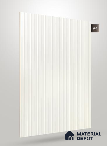 Wooden Fluted AD 1781 8 ft x 4 ft Matte Finish Decorative Laminate - 1.25 mm | Suitable for TV Unit,Wardrobe, Kitchen Cabinets