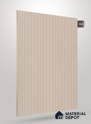 Light Beige Fluted Solid Color BM 248 8 ft x 4 ft Matte Finish Decorative Laminate - 1 mm | Suitable for TV Unit,Wardrobe, Kitchen Cabinets