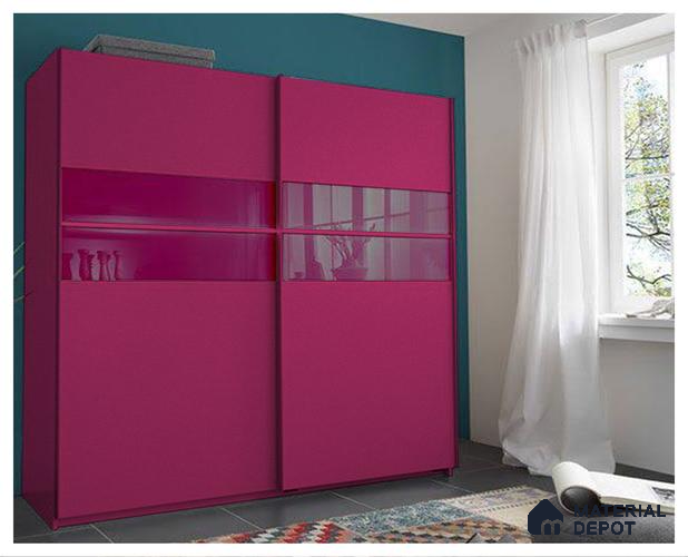Pink Solid Colors Look CF 158 Sorbet Chiffon 8 ft x 4 ft Matte Finish Decorative Laminate - 1 mm | Suitable for Living Room, Kitchen, Office