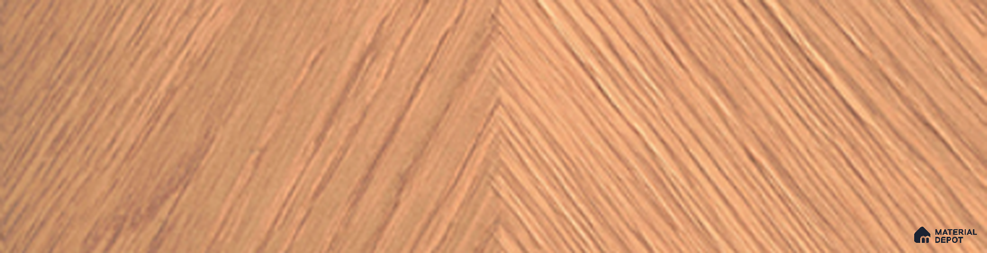 Brown Patterned Wood Look LM 11289 Cheveron Oak 8 ft x 4 ft Texture Finish Decorative Laminate - 1 mm | Suitable for TV Unit, Wardrobe, Kitchen Cabinets