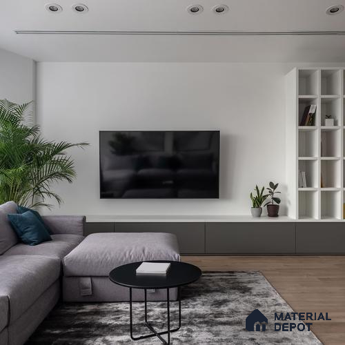 White Solid Colors Look CRYSTAL 1112 8 ft x 4 ft High Gloss Finish Decorative Laminate - 1.25 mm | Suitable for Living Room, Kitchen, Office