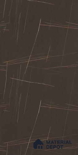 Brown Marble Look Crystal 1239 8 ft x 4 ft High Gloss Finish Decorative Laminate - 1.25 mm | Suitable for TV Unit, Wardrobe, Kitchen Cabinets