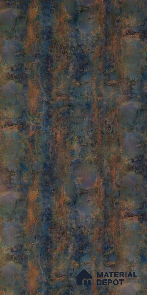 Blue Rustic Look Crystal 1247 8 ft x 4 ft High Gloss Finish Decorative Laminate - 1.25 mm | Suitable for TV Unit, Wardrobe, Kitchen Cabinets