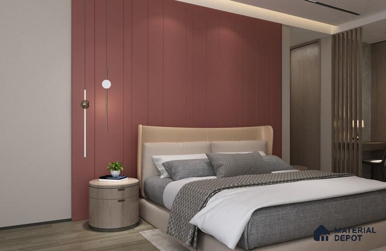Brown Solid Colors Look Matty Crystal 1185 8 ft x 4 ft Matte Finish Decorative Laminate - 1.25 mm | Suitable for Living Room, Kitchen, Office