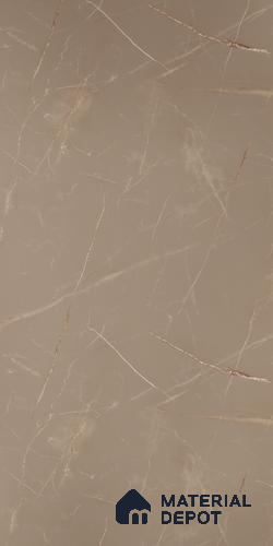 Brown Marble Look Matty Crystal Z+ 1249 8 ft x 4 ft Matte Finish Decorative Laminate - 1.25 mm | Suitable for TV Unit, Wardrobe, Kitchen Cabinets