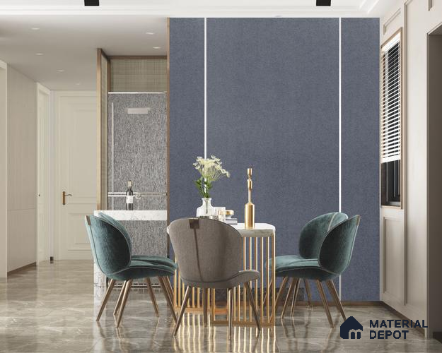 Black Sparkle Look Crystal Matty+ 1258 8 ft x 4 ft Matte Finish Decorative Laminate - 1.25 mm | Suitable for TV Unit, Wardrobe, Kitchen Cabinets