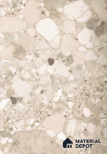 Beige Terrazzo Look Crystal Matty+ 1281 8 ft x 4 ft Texture Finish Decorative Laminate - 1.25 mm | Suitable for TV Unit, Wardrobe, Kitchen Cabinets
