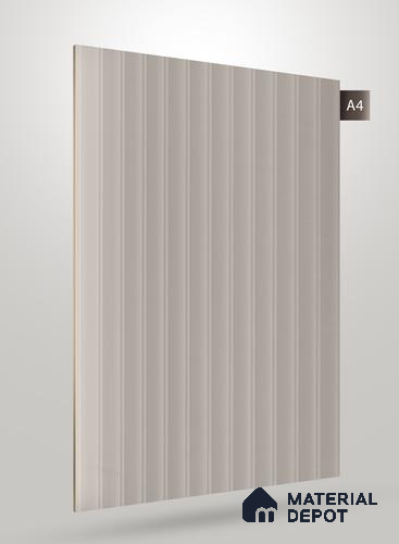 Light Beige Fluted Solid Color Crystal Z + BB 1176 8 ft x 4 ft Texture Finish Decorative Laminate - 1.25 mm | Suitable for TV Unit,Wardrobe, Kitchen Cabinets