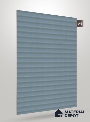 Powder Blue Fluted Solid Color CRYSTAL Z+ GW 1132 8 ft x 4 ft Texture Finish Decorative Laminate - 1.25 mm | Suitable for TV Unit,Wardrobe, Kitchen Cabinets