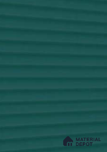 Teal Green Fluted Solid Color LM 11230 8 ft x 4 ft Matte Finish Decorative Laminate - 1.25 mm | Suitable for TV Unit,Wardrobe, Kitchen Cabinets