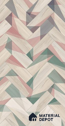 Multi Colour Digital Look HD 7004 8 ft x 4 ft Texture Finish Decorative Laminate - 1.25 mm | Suitable for TV Unit, Wardrobe, Kitchen Cabinets