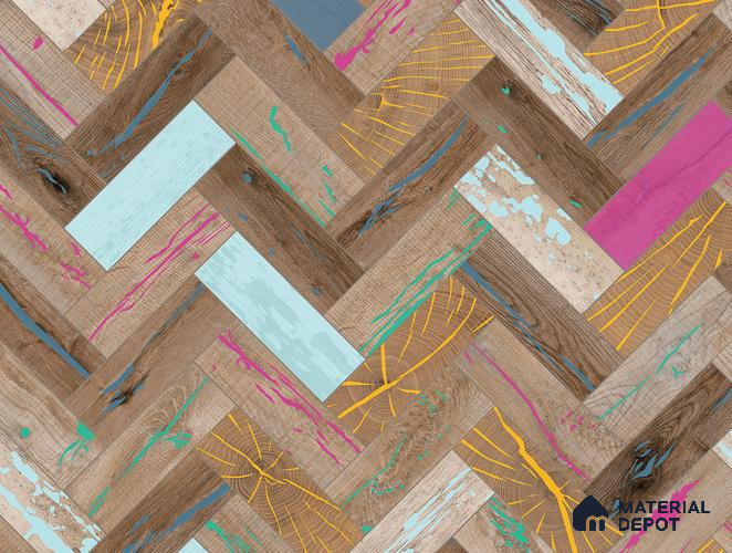 Wooden Look HD 7011 8 ft x 4 ft Texture Finish Decorative Laminate - 1.25 mm | Suitable for TV Unit, Wardrobe, Kitchen Cabinets