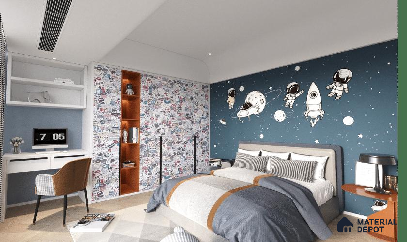 Multi Colour Digital Look HD 7046 8 ft x 4 ft Texture Finish Decorative Laminate - 1.25 mm | Suitable for TV Unit, Wardrobe, Kitchen Cabinets