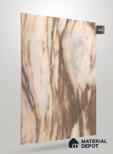 Brown Marble Look HD 7057 8 ft x 4 ft Texture Finish Decorative Laminate - 1.25 mm | Suitable for TV Unit, Wardrobe, Kitchen Cabinets