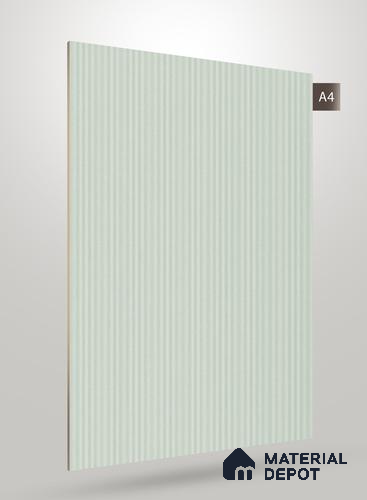 Pale Mint Green Fluted Solid Color JB 653 8 ft x 4 ft Matte Finish Decorative Laminate - 1 mm | Suitable for TV Unit,Wardrobe, Kitchen Cabinets