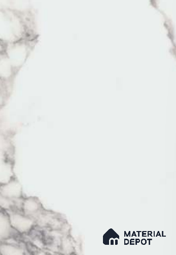White Marble Look Matty Crystal Z+ 1282 8 ft x 4 ft Matte Finish Decorative Laminate - 1.25 mm | Suitable for TV Unit, Wardrobe, Kitchen Cabinets