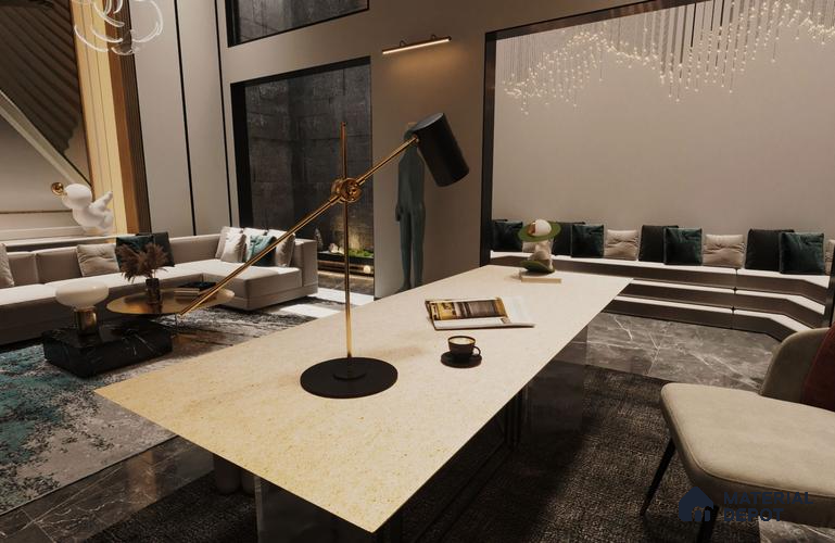 White Marble Look MT 1734 8 ft x 4 ft Texture Finish Decorative Laminate - 1.25 mm | Suitable for TV Unit, Wardrobe, Kitchen Cabinets
