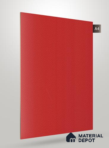 Red Leather Look NM BL 8007 8 ft x 4 ft Texture Finish Decorative Laminate - 1.25 mm | Suitable for TV Unit, Wardrobe, Kitchen Cabinets