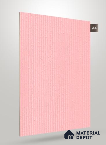 Pastel Pink Fluted Solid Color NT 128 8 ft x 4 ft Matte Finish Decorative Laminate - 1 mm | Suitable for TV Unit,Wardrobe, Kitchen Cabinets