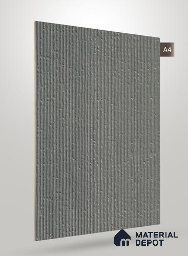 Slate Grey Fluted Solid Color NT 249 8 ft x 4 ft Matte Finish Decorative Laminate - 1 mm | Suitable for TV Unit,Wardrobe, Kitchen Cabinets