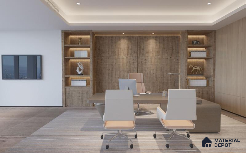 Brown Cane Look OC 1691 8 ft x 4 ft Texture Finish Decorative Laminate - 1.25 mm | Suitable for TV Unit, Wardrobe, Kitchen Cabinets