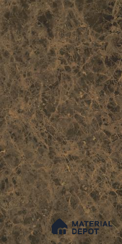 Brown Marble Look PU 526 8 ft x 4 ft PU Finish Decorative Laminate - 1 mm | Suitable for TV Unit, Wardrobe, Kitchen Cabinets