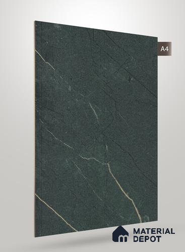 Green Marble Look PU 588 8 ft x 4 ft High Gloss Finish Decorative Laminate - 1 mm | Suitable for TV Unit, Wardrobe, Kitchen Cabinets