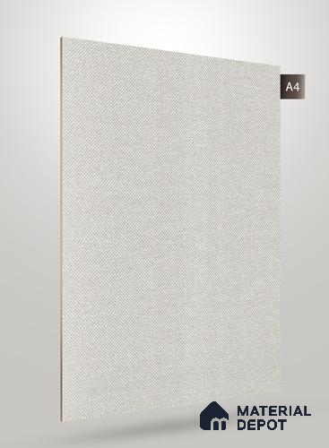 White Fabric Look RN CF 71 8 ft x 4 ft Texture Finish Decorative Laminate - 0.75 mm | Suitable for TV Unit, Wardrobe, Kitchen Cabinets