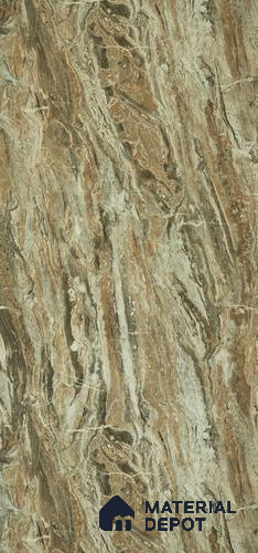 Brown Marble Look SM 448 8 ft x 4 ft Super Matte Finish Decorative Laminate - 1 mm | Suitable for TV Unit, Wardrobe, Kitchen Cabinets