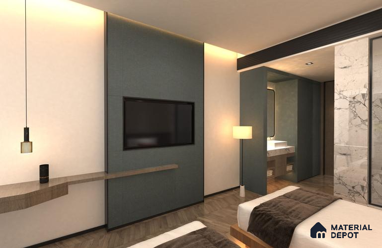 Patterned Look SM 535 8 ft x 4 ft Super Matte Finish Decorative Laminate - 1 mm | Suitable for Bedroom, TV Unit, Wardrobe