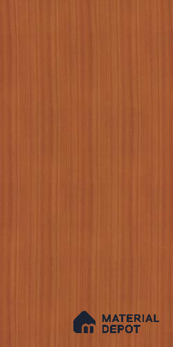 Wooden Look 10195 Nice Cherry 8 ft x 4 ft Woodgrain Suede Finish Decorative Laminate - 1 mm | Suitable for TV Unit, Wardrobe, Kitchen Cabinets