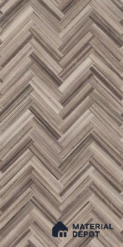 Patterned Look 15115 PT RH Zebric Herringbone 8 ft x 4 ft Herringbone Finish Decorative Laminate - 1 mm | Suitable for Bedroom, TV Unit, Wardrobe | Matching Rehau Edgeband Code 468P