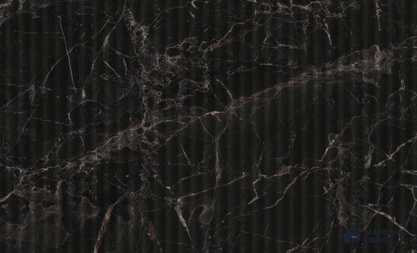 Marble Fluted Look 42024 GVR Noir Portoro 8 ft x 4 ft Texture Finish Decorative Laminate - 0.8 mm