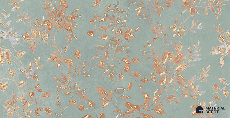 Floral Look Wall Tile TL 11362 B 215 Dark 2 ft x 1 ft Glossy Finish Ceramic Tile - 9 mm