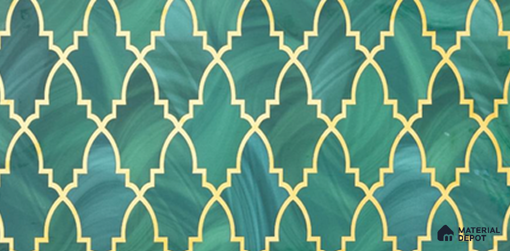 Highlighter Look Wall Tile TL 11350 C 5020 Green 2 ft x 1 ft Glossy Finish Porcelain Tile - 9 mm