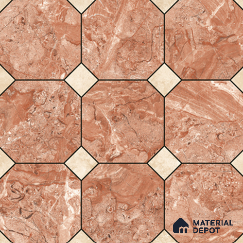 Hexagonal Look Floor & Wall Tile TL 11380 E 6624 2 ft x 2 ft Matte Finish Porcelain Tile - 9 mm